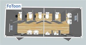 Ablució del vàter de contenidors modulars